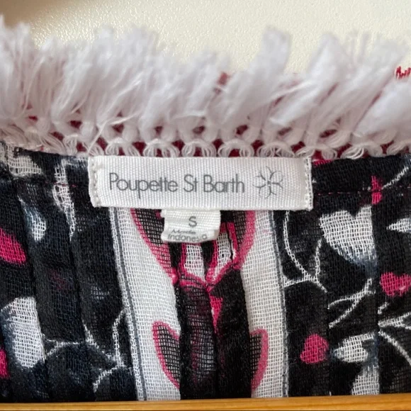 Poupette St Barth Sasha Cotton Mini Dress Black - Picture 6 of 6